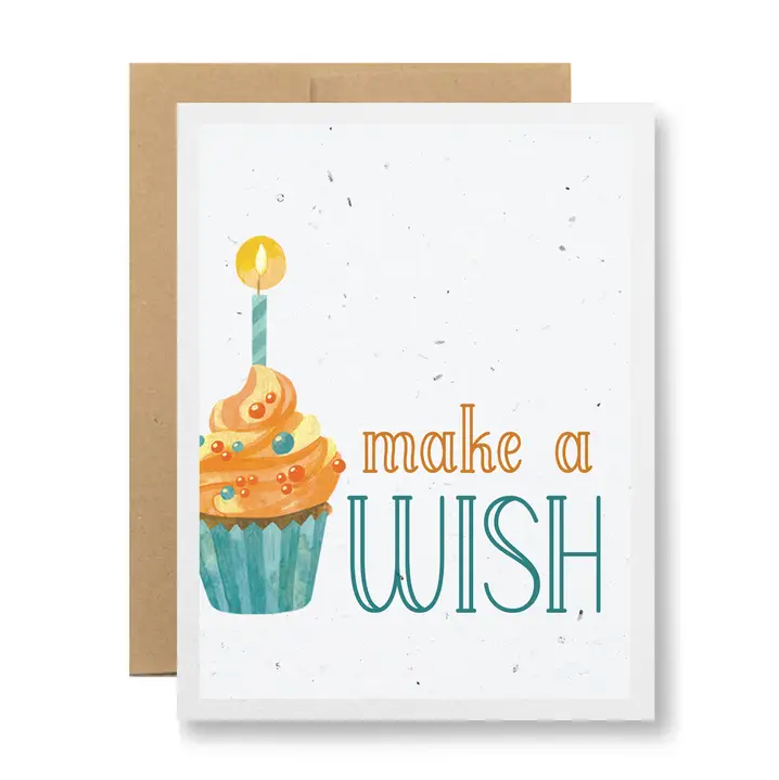Seedy Cards - Plantable Seed Paper Greeting Card - Make a Wish