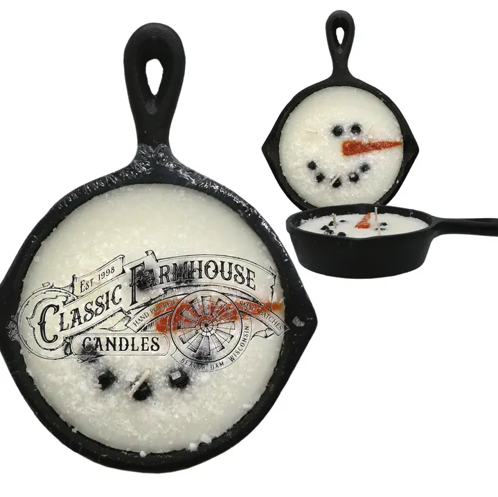 Classic Farmhouse Candles Cast Iron Pan Candle 8oz - Frosty