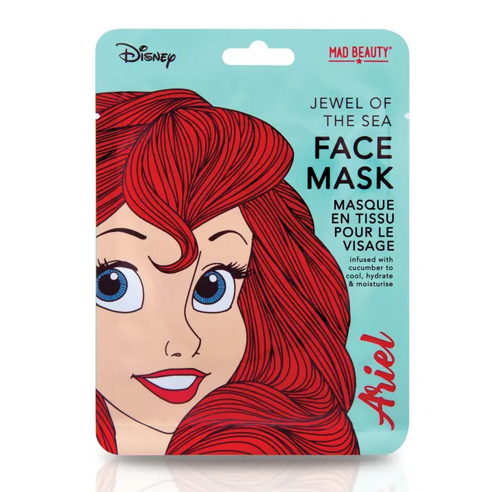 Mad Beauty Disney Princess Face Sheet Mask 0.8oz 25ml - Ariel
