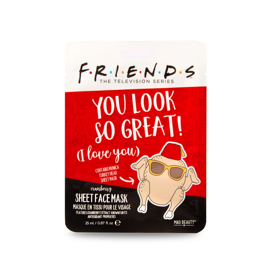 Mad Beauty Cosmetic Sheet Face Mask 0.8oz 25ml - Friends