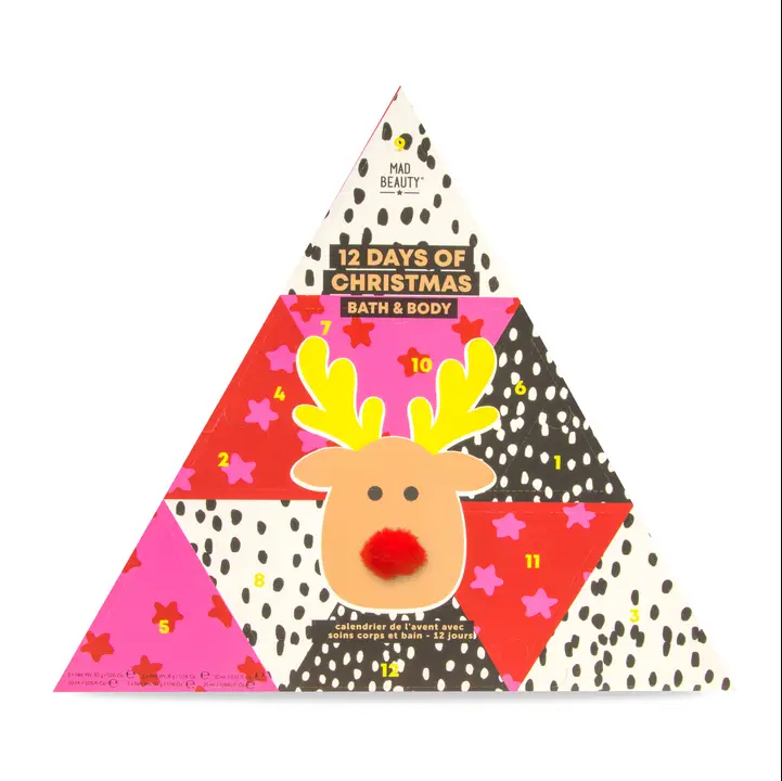 Mad Beauty 12 Days of Christmas Bath & Body Rudolph Advent Calendar