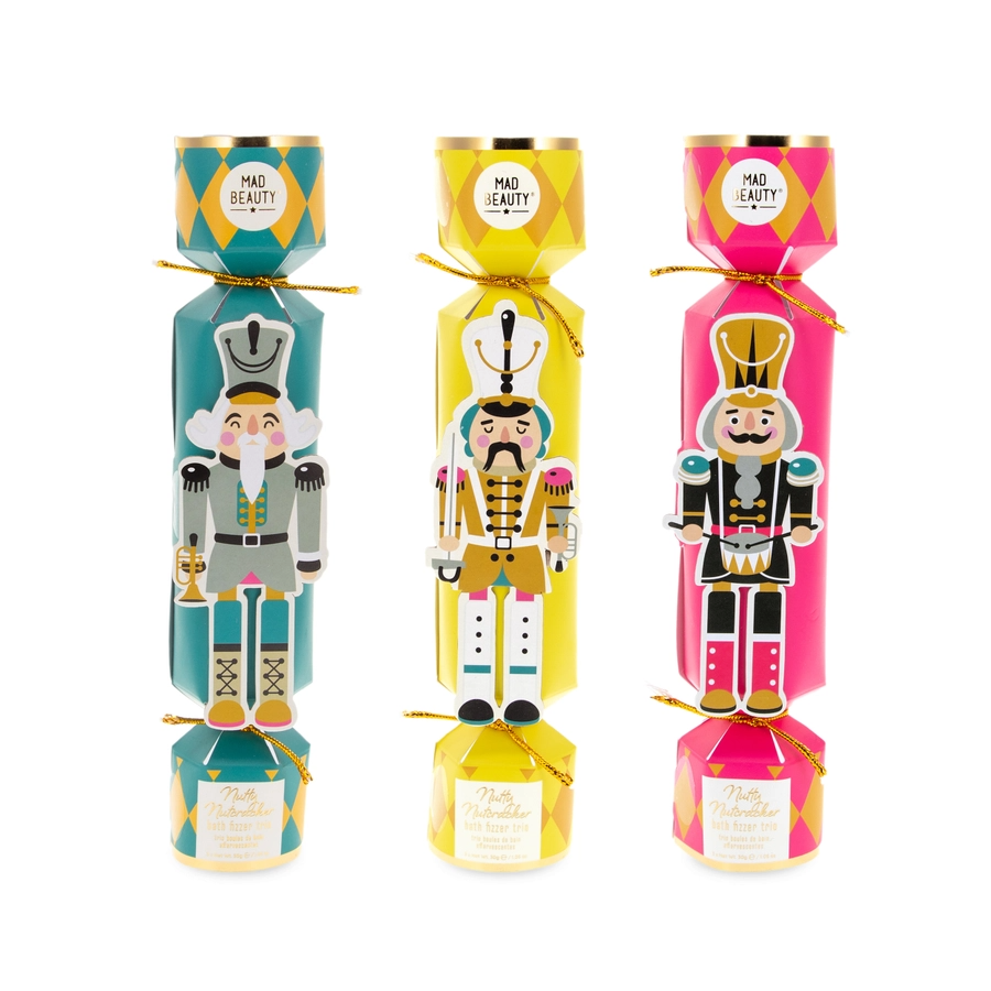 Mad Beauty Nutty Nutcracker Bath Fizzer Trio
