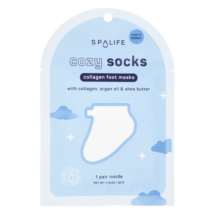 My Spa Life Cozy Socks Collagen Foot Masks