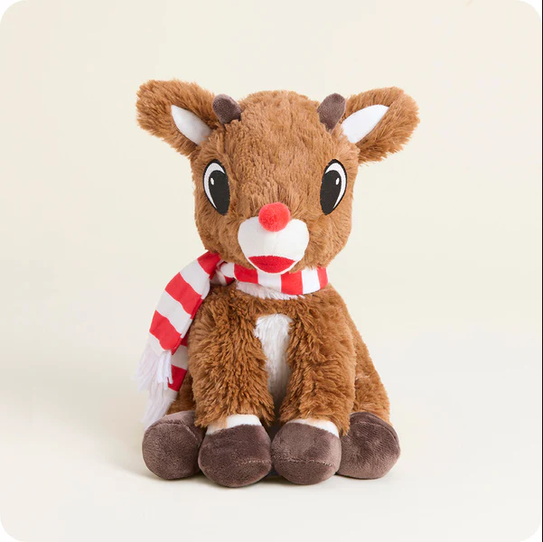Warmies Holiday Lavender Stuffed Animal - Rudolph with Scarf