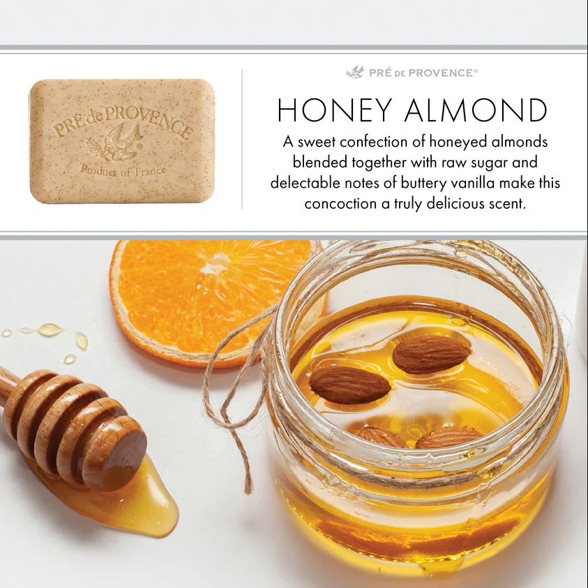 Pre de Provence French Hardmilled Large Soap 250g - Honey Almond