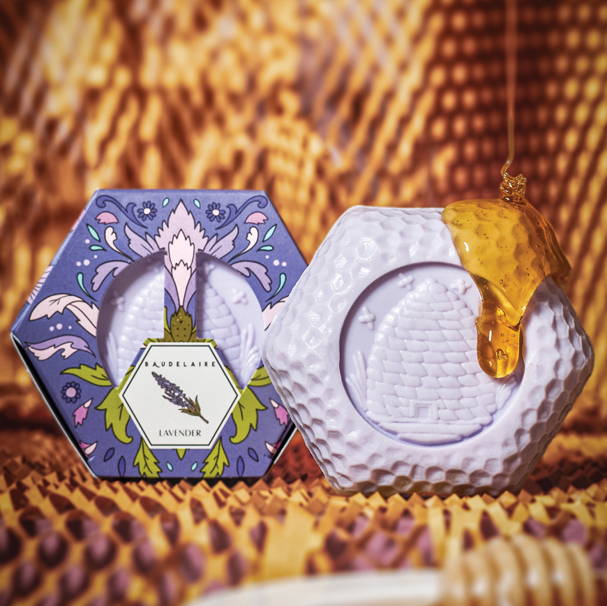 Baudelaire Honey Soap 3.5oz - Lavender