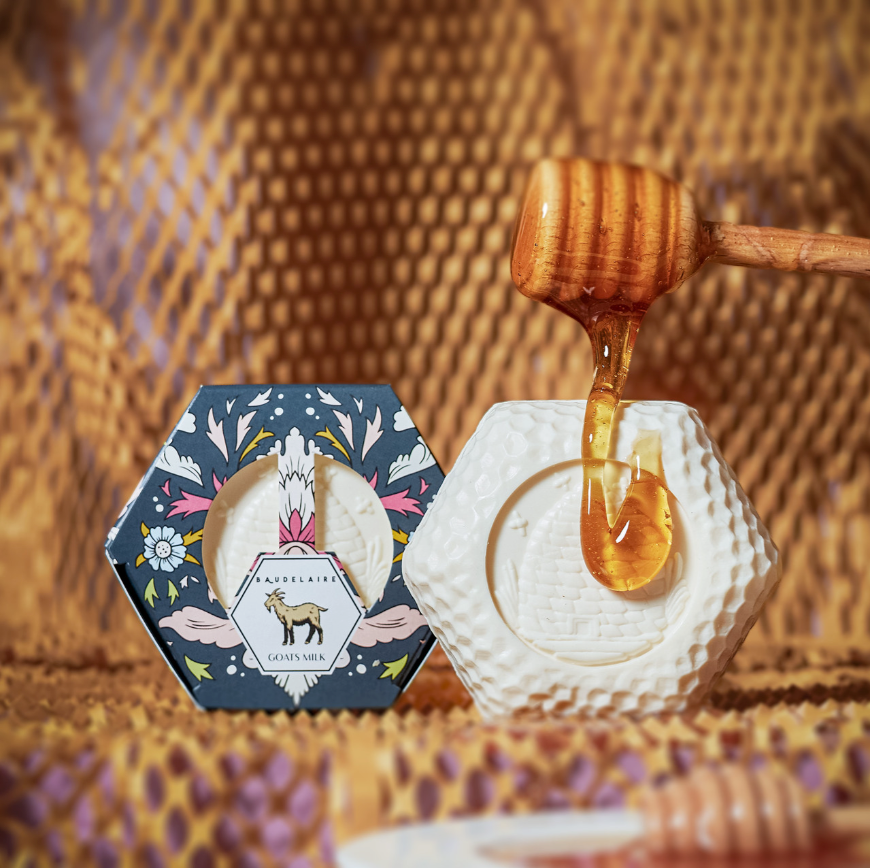 Baudelaire Honey Soap 3.5oz - Goats Milk