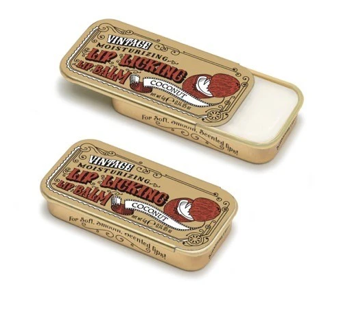 Vintage Lip Licking Lip Balm Tin 4g - Coconut