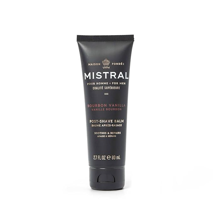 Mistral Post Shave Soothing Balm 2.7fl oz 80mL - Bourbon Vanilla