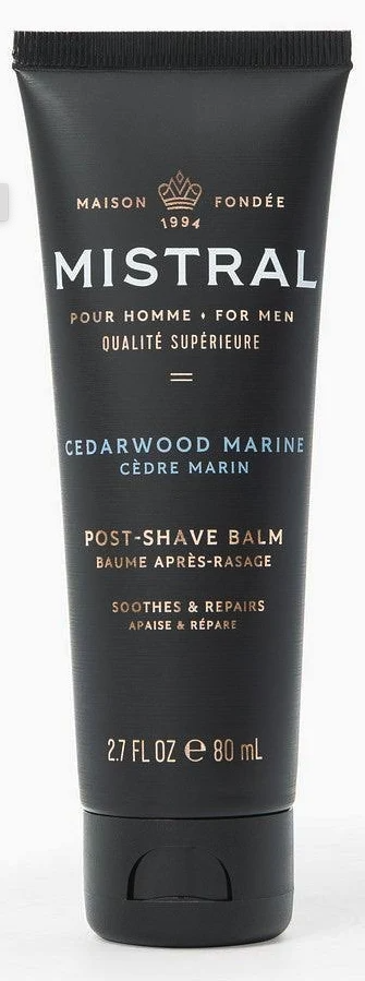 Mistral Post Shave Soothing Balm 2.7fl oz 80ml - Cedarwood Marine