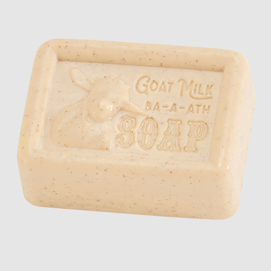Clean & Caprine Goat Milk Soap - Honey with Apricot Shell Bits 5oz.