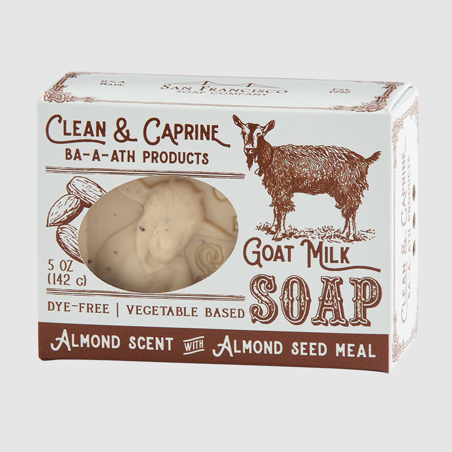 Clean & Caprine Goat Milk Soap - Almond with Almond Seed Meal 5oz.