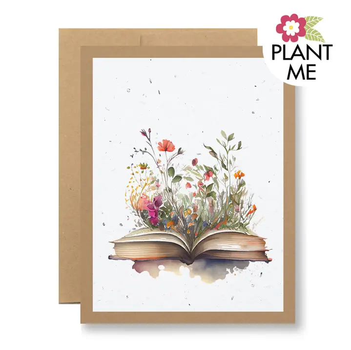 Seedy Cards - Plantable Seed Paper Greeting Card - Book with Flowers
