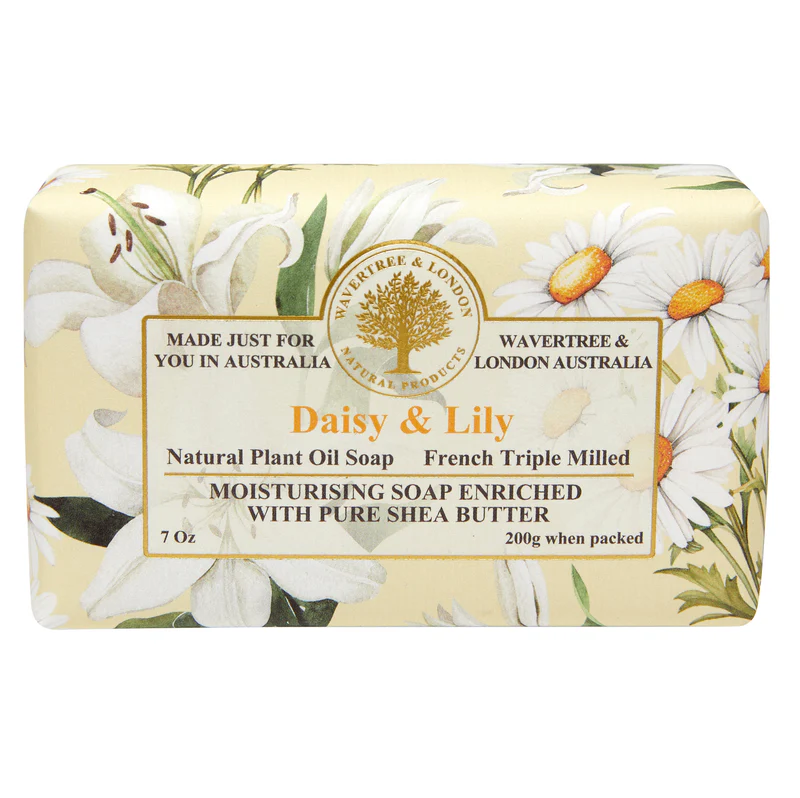 Wavertree & London Triple Milled Bar Soap 7oz 200g - Daisy & Lily