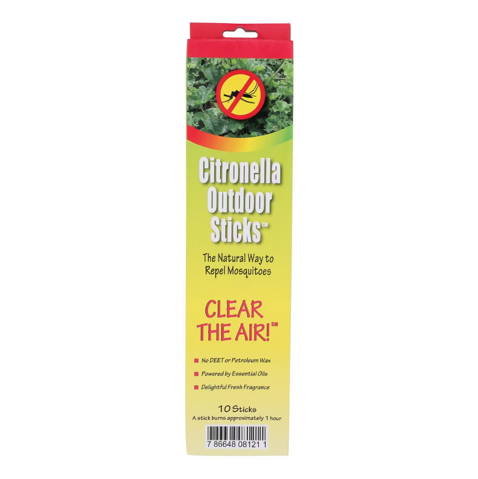 Citronella Outdoor Sticks Mosquito Repellent - 10 pack