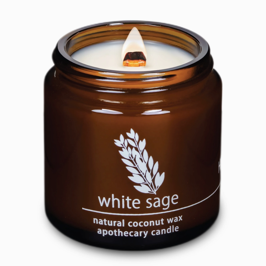 Hemlock Park Natural Coconut Wax Apothecary Candle 4oz - White Sage