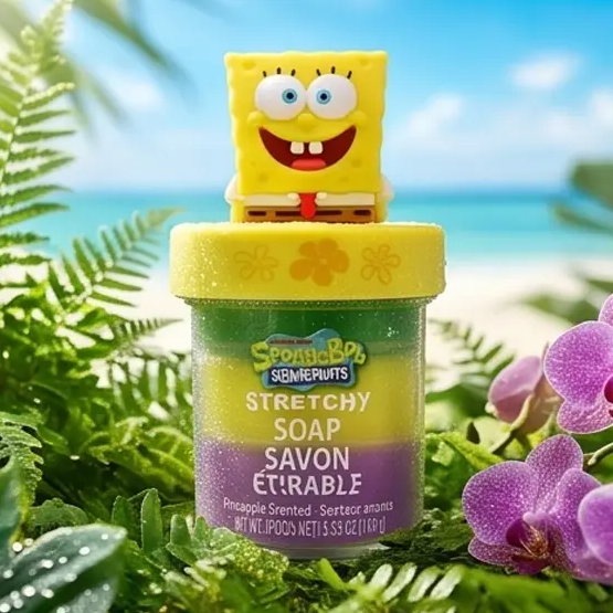 Spongebob Stretchy Soap Pineapple Scented 3.53oz