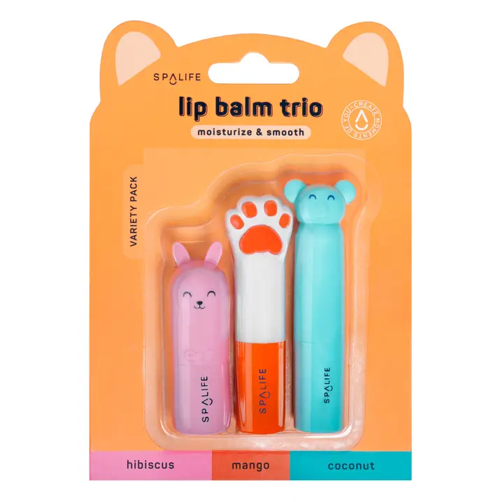 My Spa Life Lip Balm Trio - 3 Flavor Variety Pack