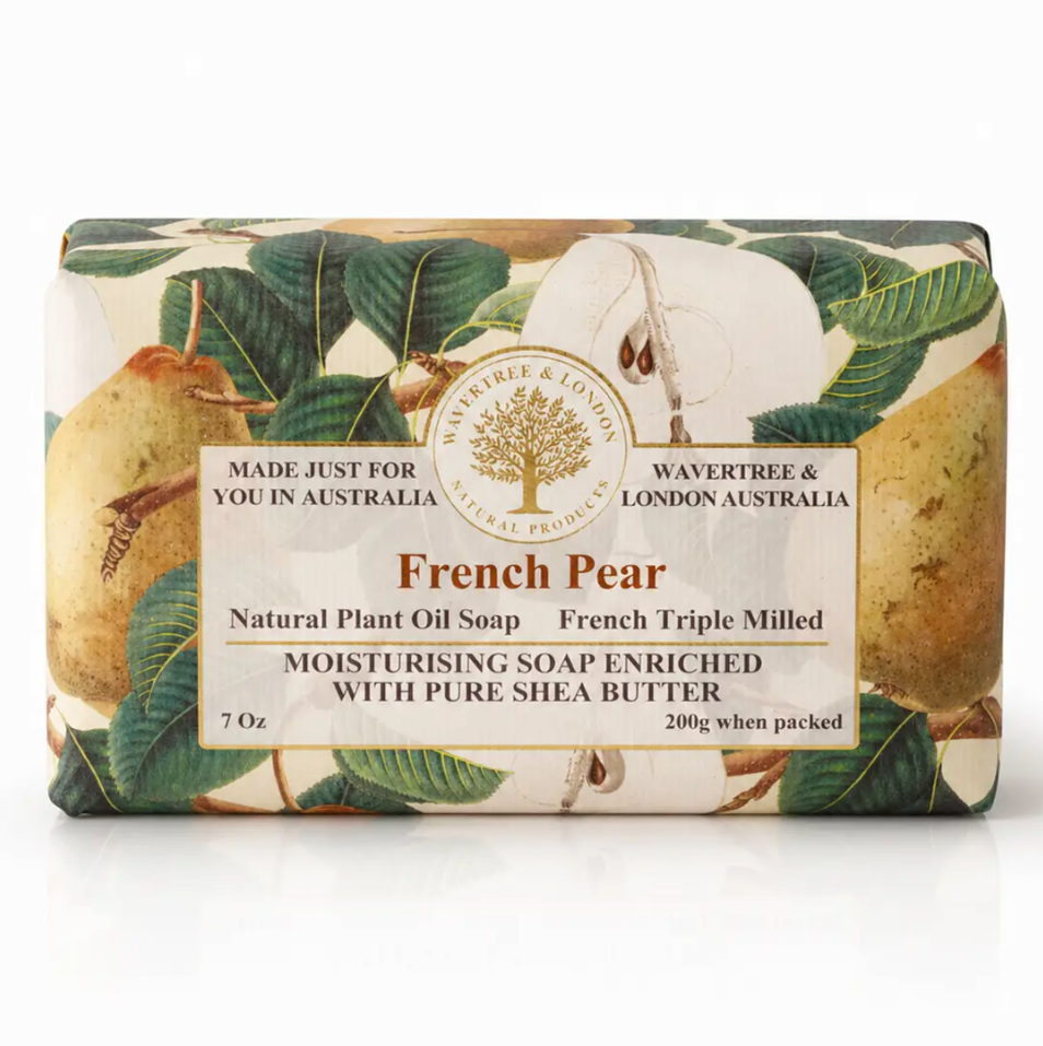 Wavertree & London Triple Milled Bar Soap 7oz 200g - French Pear