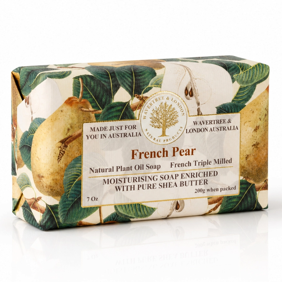 Wavertree & London Triple Milled Bar Soap 7oz 200g - French Pear