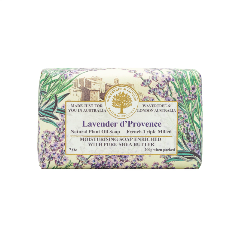 Wavertree & London Triple Milled Bar Soap 7oz 200g - Lavender d'Provence