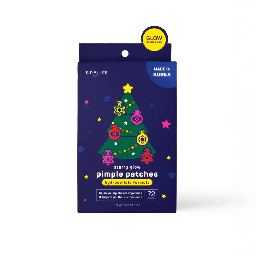 My Spa Life Christmas Glow in the Dark Ornament Hydrocolloid Pimple Patches - 72 Patches