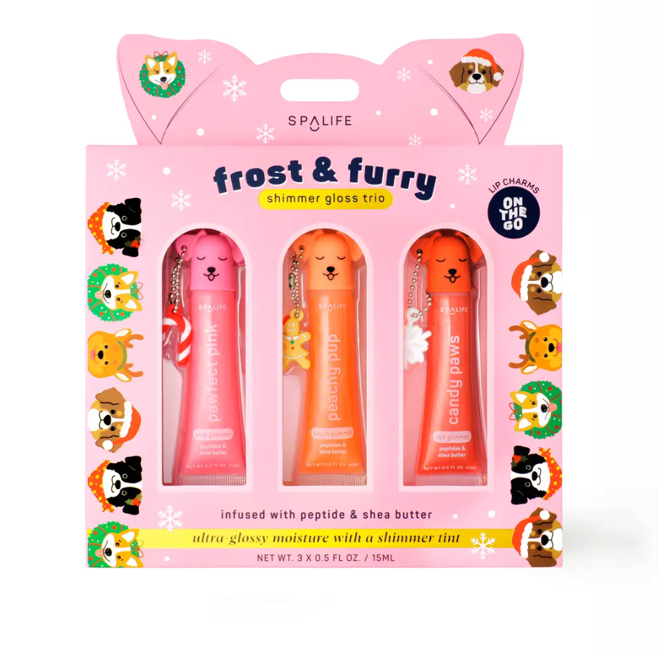 My Spa Frost & Furry Shimmer Lip Gloss Trio