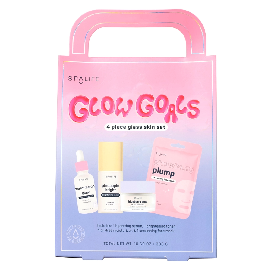 My Spa Life Glow Goals 4 Piece Glass Skin Care Set