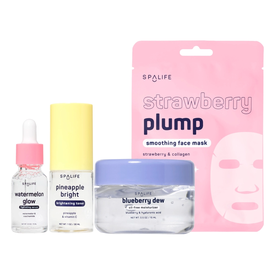 My Spa Life Glow Goals 4 Piece Glass Skin Care Set