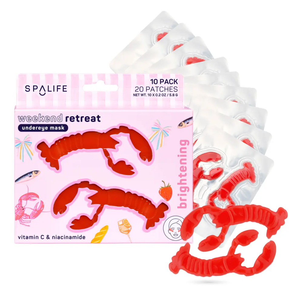 My Spa Life Weekend Retreat Lobster Undereye Masks - 10 Pairs