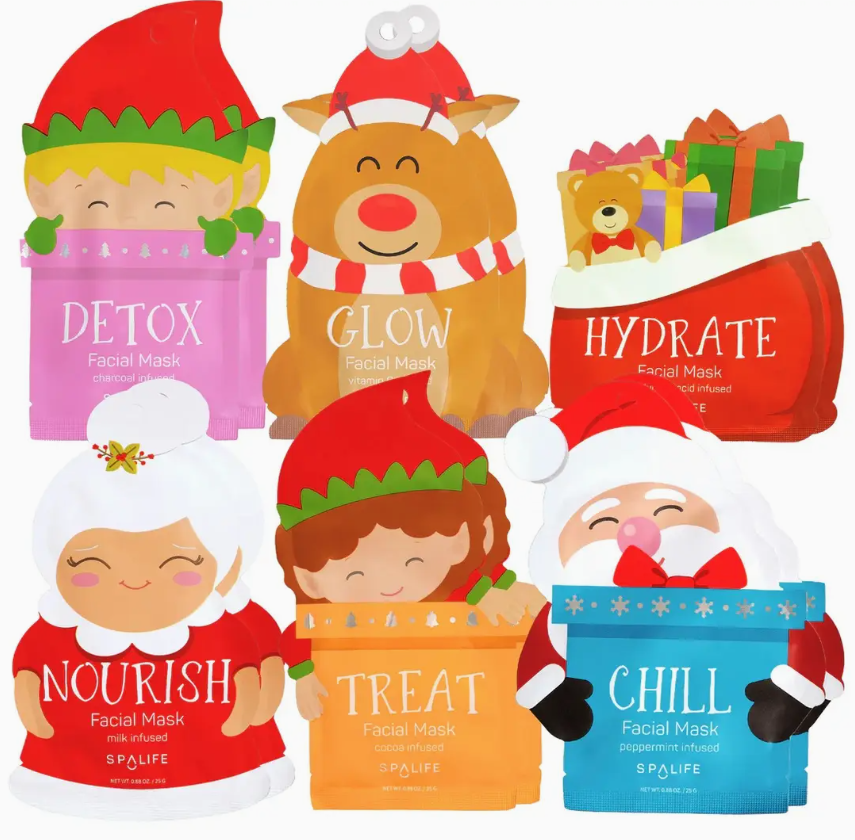 My Spa Life Facial Mask- Christmas Holiday Santa's Squad