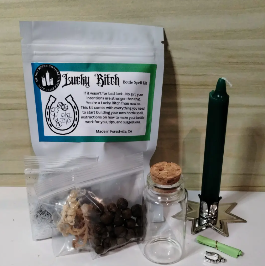 Muddy River Conjure Lucky B*Tch- Bottle Spell Kit
