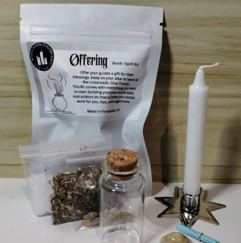 Muddy River Conjure Offering - Bottle Spell Kit