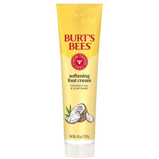 Burt's Bees Softening Foot Cream with Coconut Oil & Soap Bark 4.3oz 121.9g