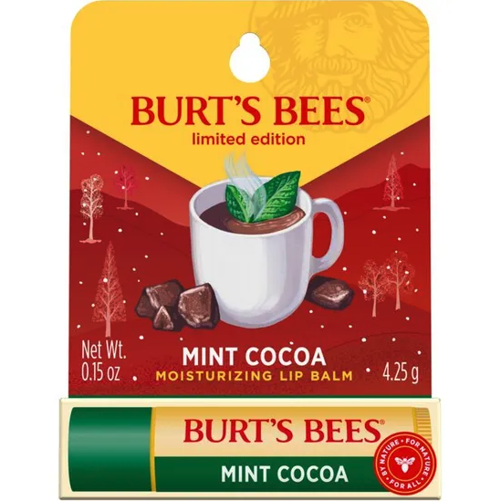 Burt's Bees Limited Edition Holiday Lip Balm 0.15oz - Mint Cocoa