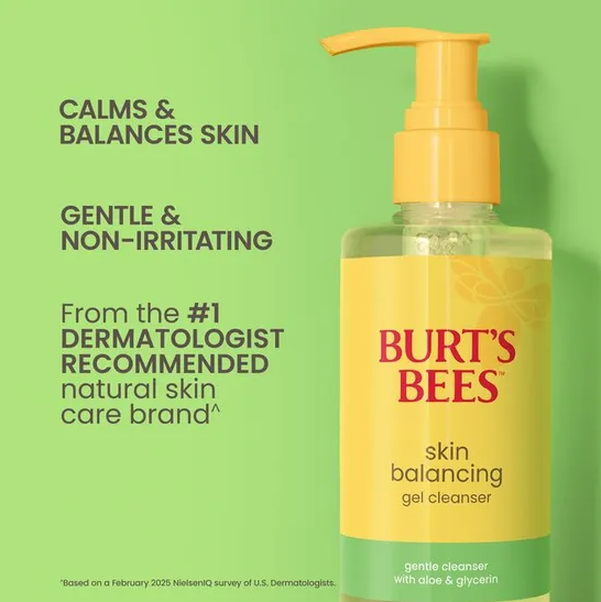 Burt's Bees Skin Balancing Gel Cleanser with Aloe & Glycerin 8oz