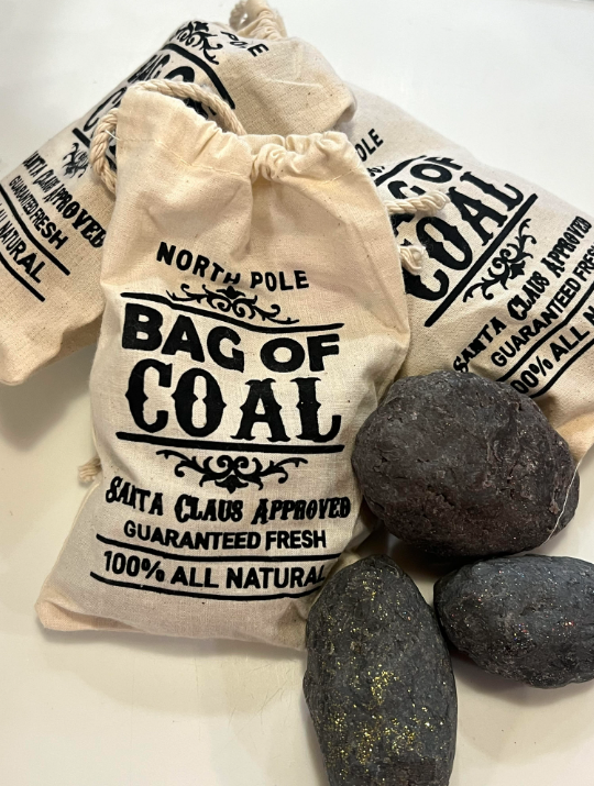 Carried Away Bath North Pole Bag of Coal - Fruity Loops Scented Soap