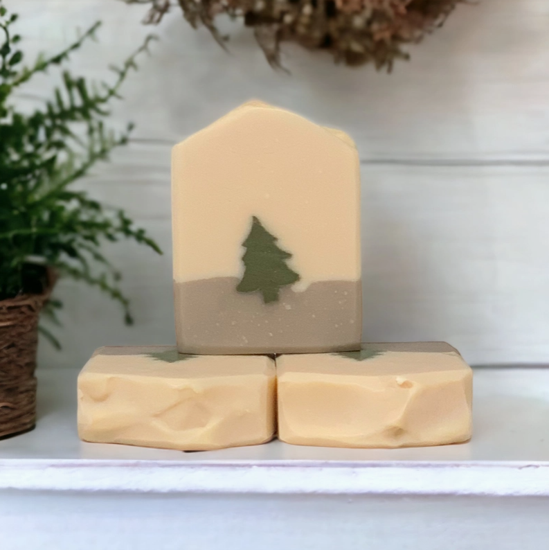 Carried Away Bath Pine Berry 4oz- Handcrafted Cold Process Soap