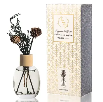 Pretty Valley Home Reed Diffuser Set 3.52 Fl OZ- Winter Pine