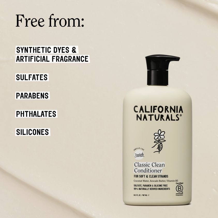 California Naturals Classic Clean Conditioner 3.4 FL.OZ. / 100 ML- Coconut