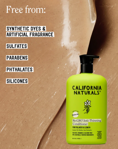 California Naturals Re Gro Anti-Thinning Conditioner 16.5 FL.OZ. / 487 ML- Rosemary