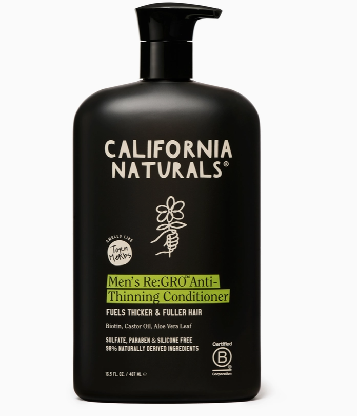 California Naturals Men's Re Gro Anti-Thinning Conditioner 16.5 FL.OZ. / 487 ML- Torn Herbs