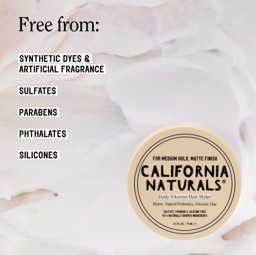 California Naturals Daily Vitamin Hair Styler 2.5 FL.OZ. / 74 ML- For Medium Hold & Matte Finish