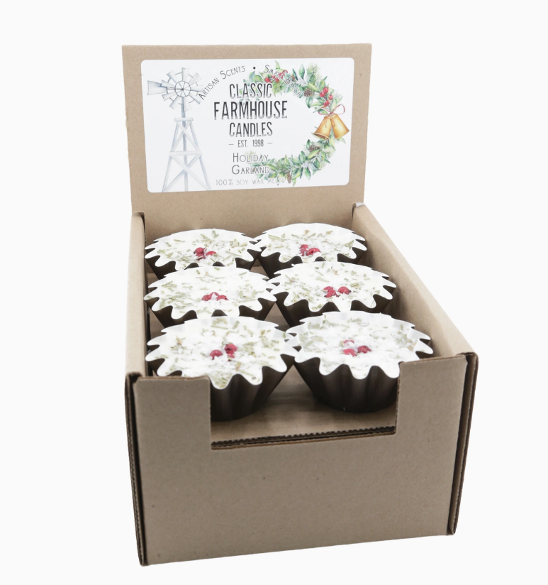 Classic Farmhouse Candles 100% Soy Wax Melt Tart- Holiday Scents