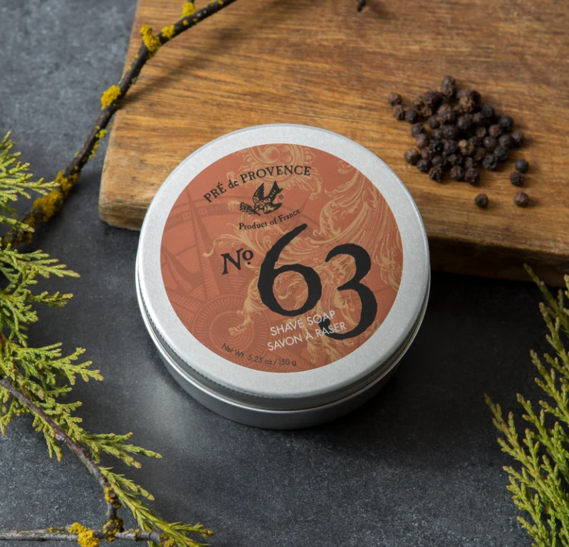 Pre de Provence No. 63 Men's Shave Soap in Tin 5.25 oz