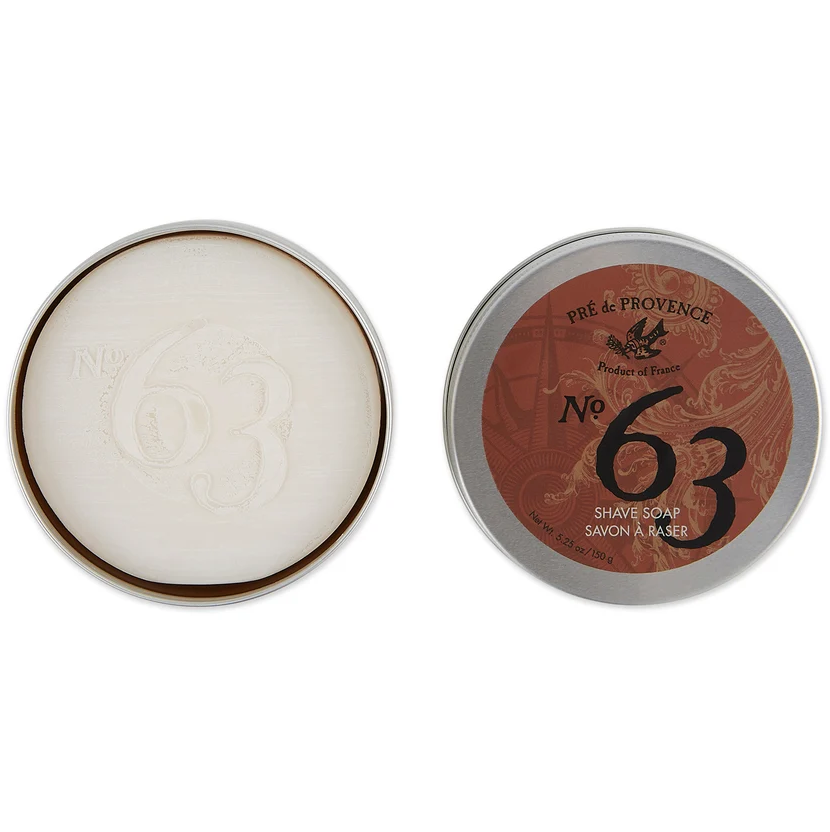 Pre de Provence No. 63 Men's Shave Soap in Tin 5.25 oz
