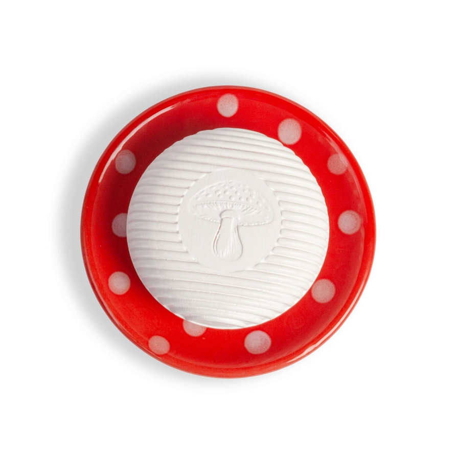 Kalastyle Swedish Dream Red Mushroom Ceramic Soap Dish