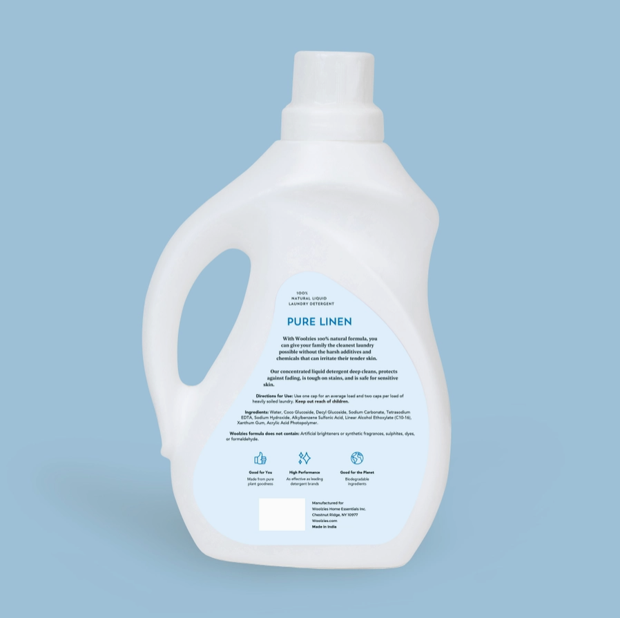 Woolzies All Natural Liquid Laundry Detergent - Pure Linen