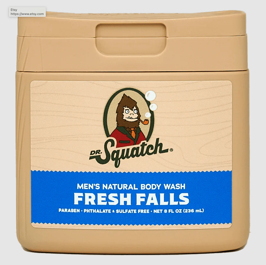 Dr. Squatch Men's Natural Body Wash 8oz