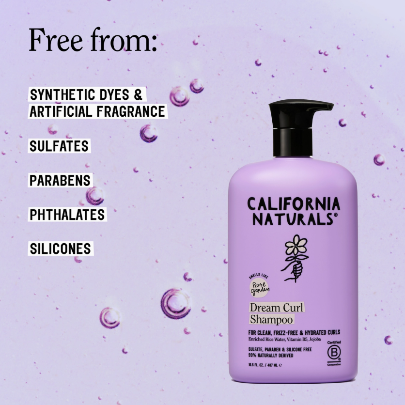 California Naturals Dream Curl Shampoo 16.5 FL.OZ. / 487 ML- Rose Garden